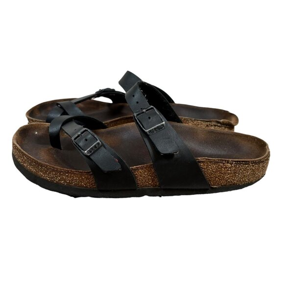 Birkenstock Mayari Black Leather Sandals - Picture 3 of 7